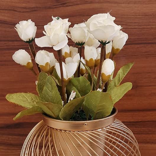 Artificial Flower Planter Vase - front_view