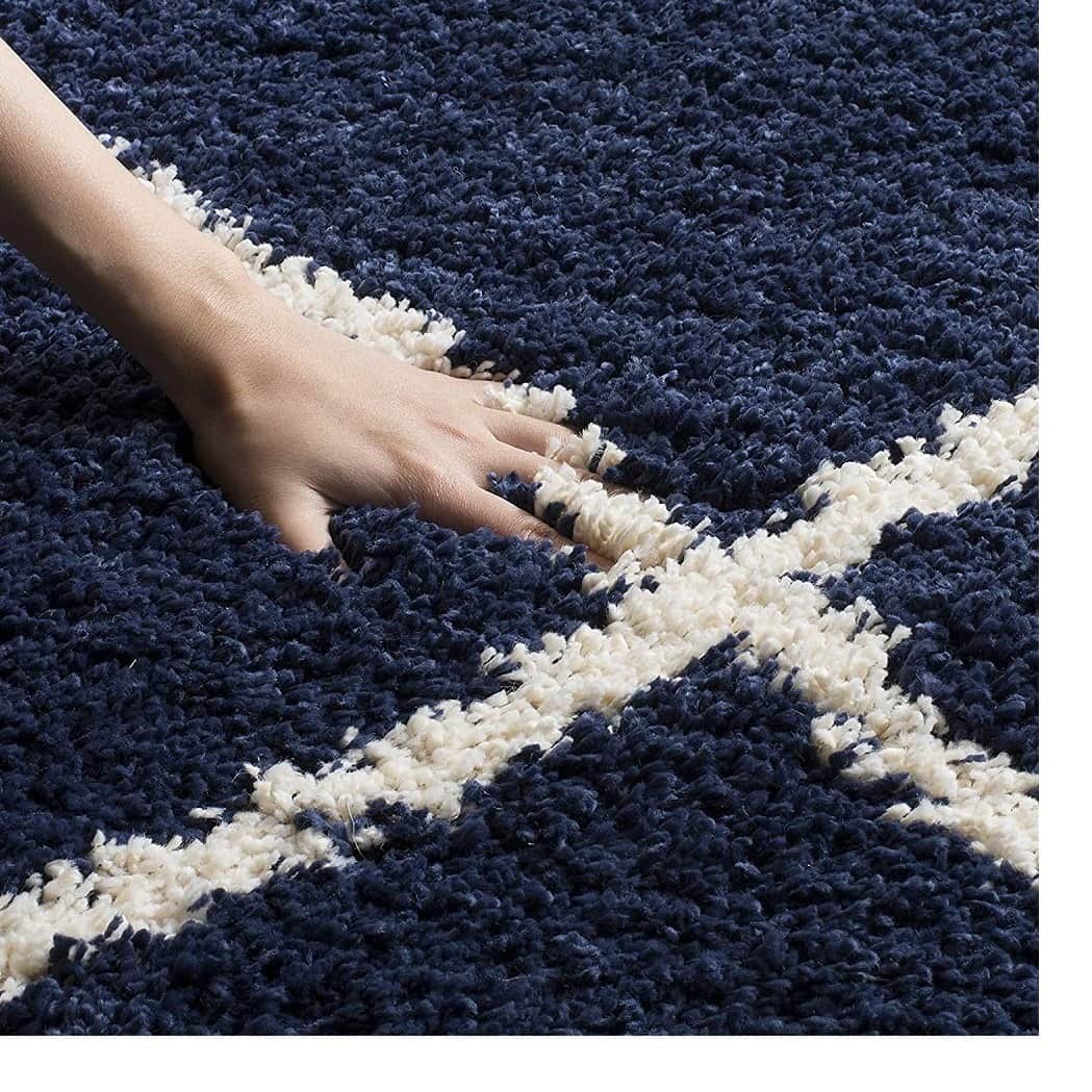 Designer Royal Blue Carpet - front_view