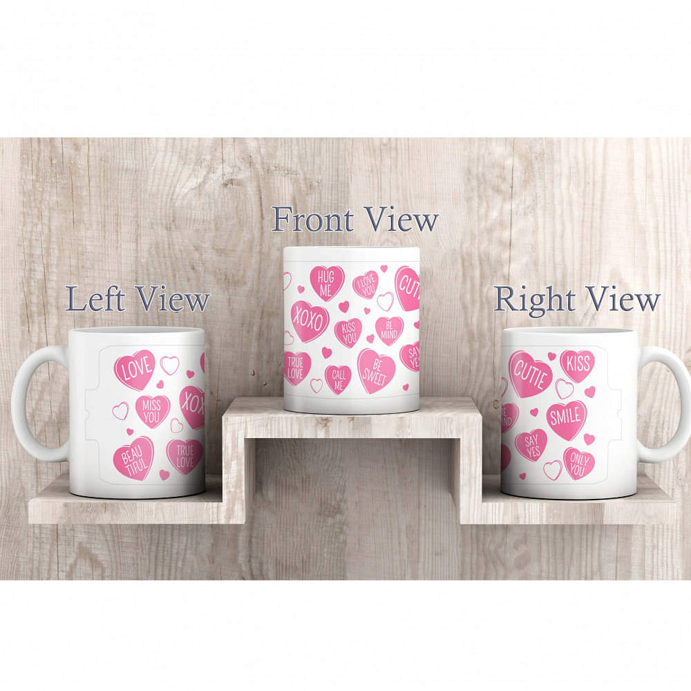 Printed Ceremic Mug With Attractive Design - photo