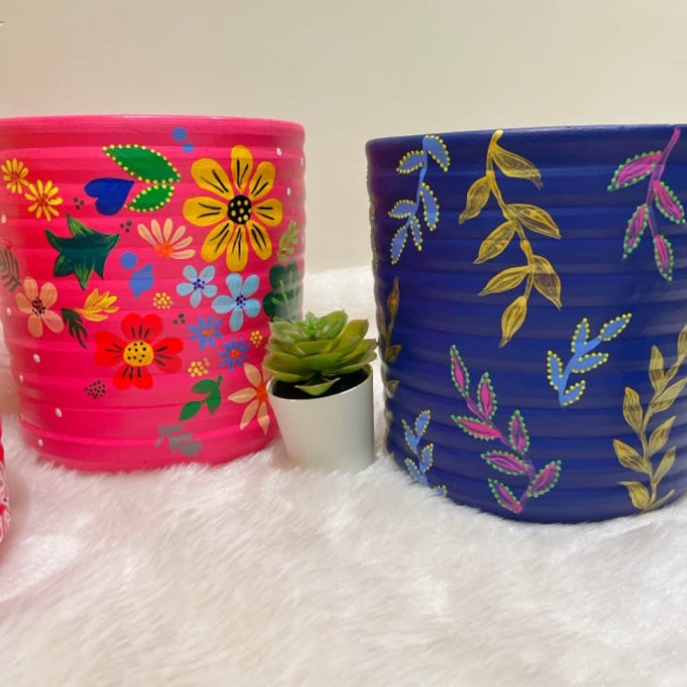 Terracotta planters - photo