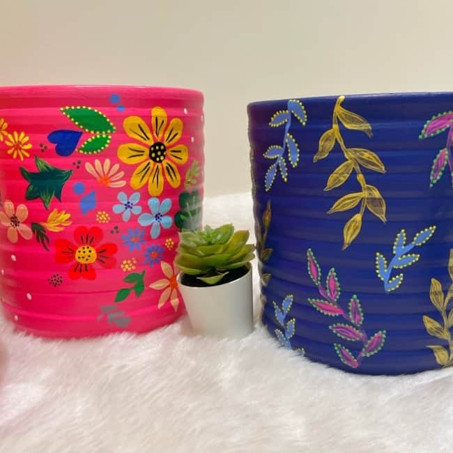 Terracotta planters - top_view