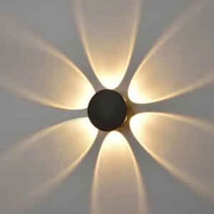 6 Way Round (Warm White) Wall Light - photo