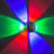 Wall Light, 6 Way Round (Multicolor) - front_view