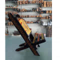 Hand Painted Wooden Mobile Stand Holder for Table - rear_view