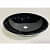 Countertop Black Bowl Glass Wash Basin  (14x14 ) - front_view