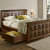 Teakwood King Size Bed with Storage - top_view