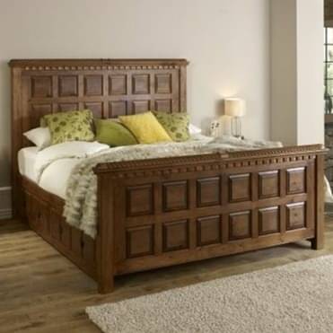 Teakwood King Size Bed with Storage
