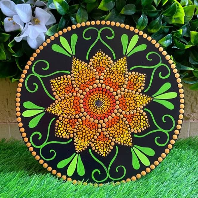 Sunflower Mandala Wall Hanging