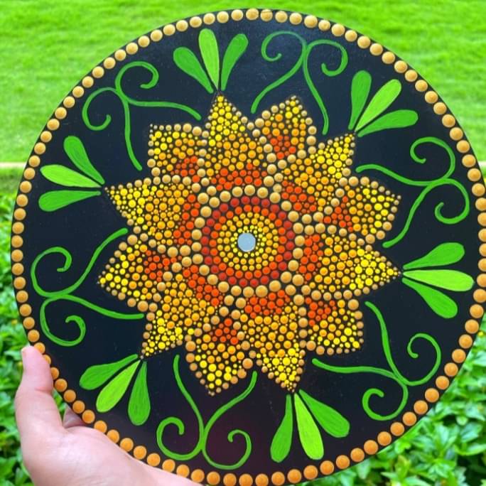Sunflower Mandala Wall Hanging