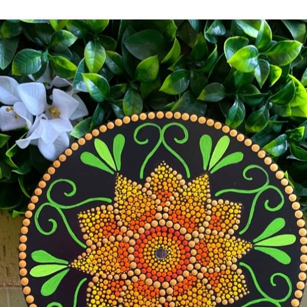 Sunflower Mandala Wall Hanging