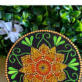 Sunflower Mandala Wall Hanging - rear_view