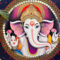 Lovely Ganesha Wall Hanging - front_view