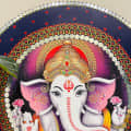 Lovely Ganesha Wall Hanging - top_view