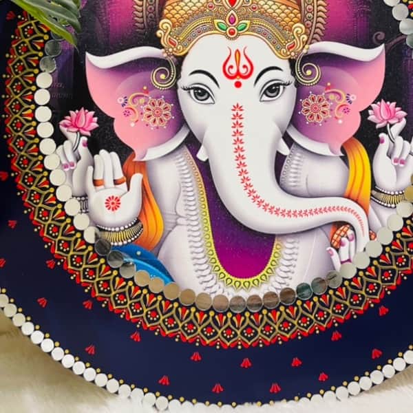 Lovely Ganesha Wall Hanging - rear_view
