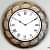 Traditional Wall Clock With Brass Fittings - top_view