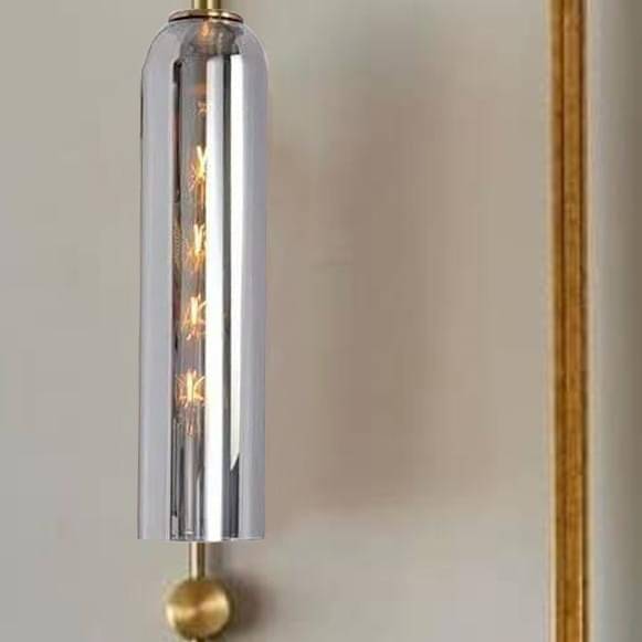 Pendant Lights With Luxurious Crystal Flute Lampshades For Home Décor ( Silver Glass)