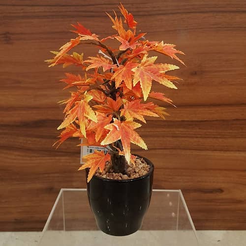 Polyester Artificial Plant with Pot For Home Decoration