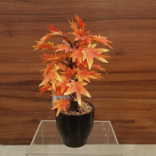 Polyester Artificial Plant with Pot For Home Decoration