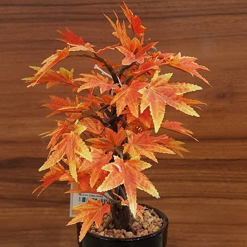 Polyester Artificial Plant with Pot For Home Decoration
