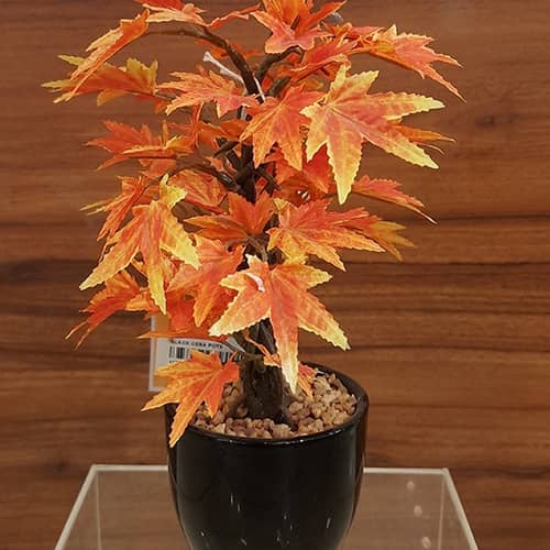 Polyester Artificial Plant with Pot For Home Decoration