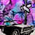 On the Road Car Canvas Painting Wall Art - top_view