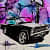 On the Road Car Canvas Painting Wall Art - rear_view