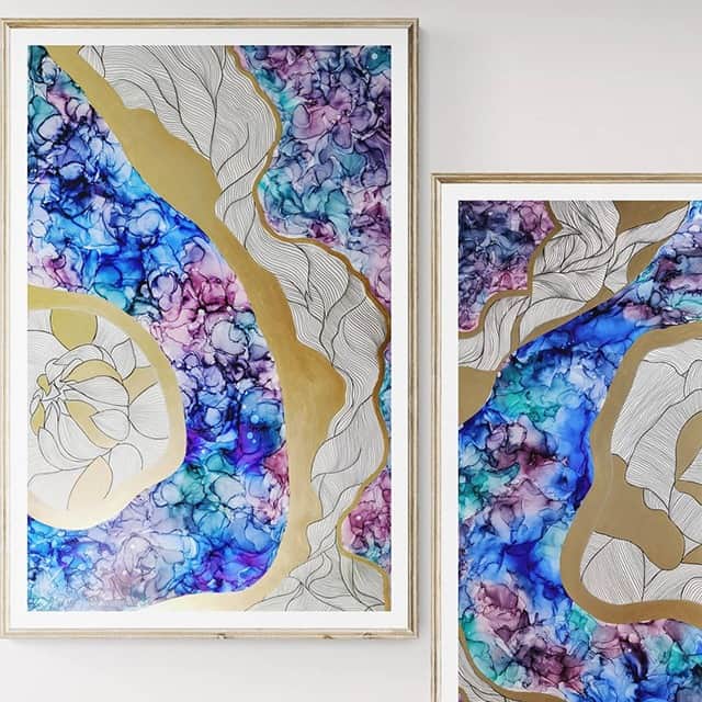 Beautiful Wall Art Painting  Set Of Two - rear_view