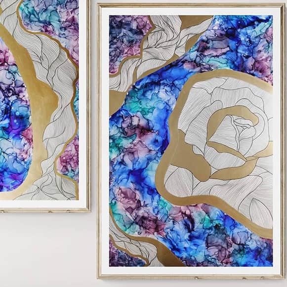 Beautiful Wall Art Painting  Set Of Two - left_view