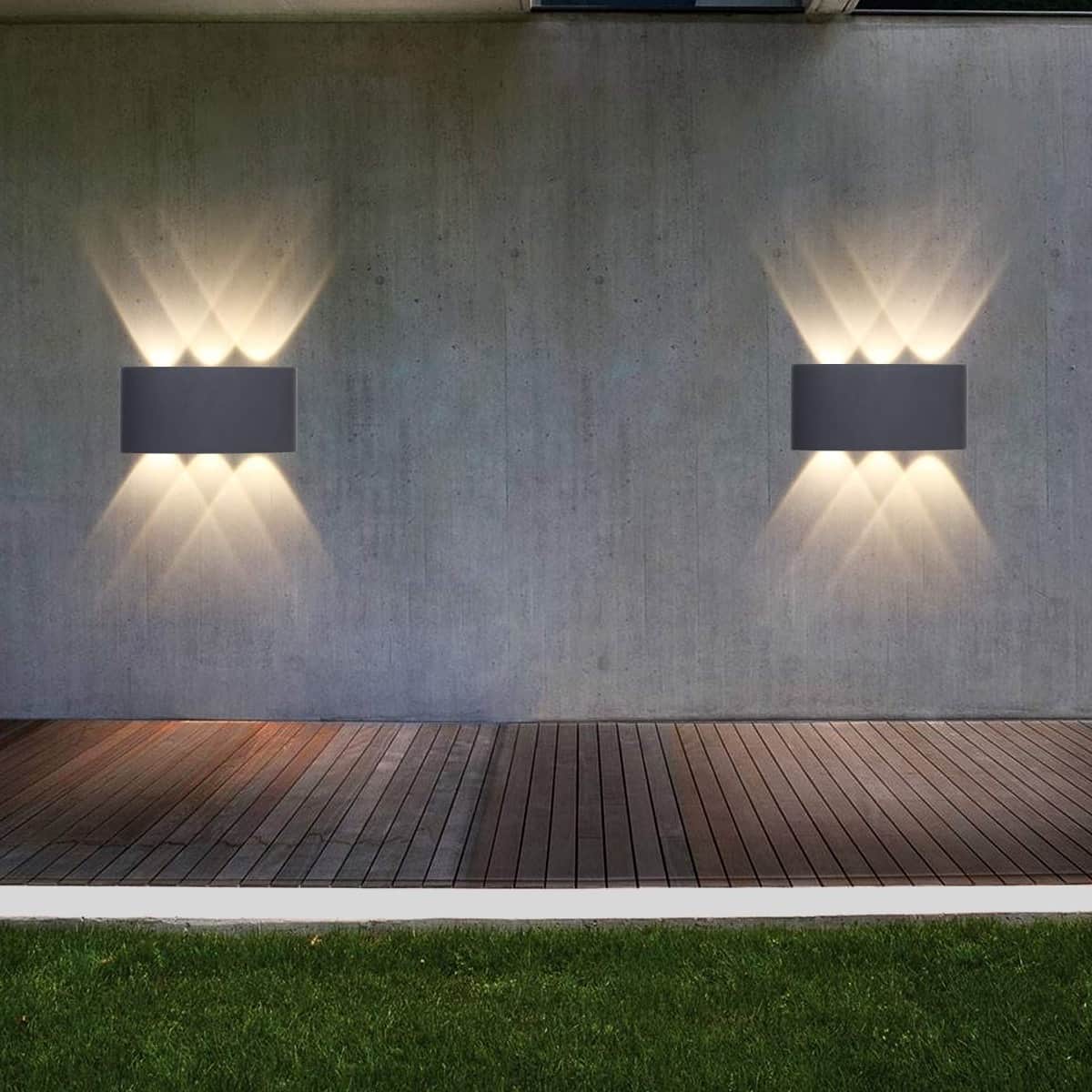 Updown Wall Light featuring 12W 'U' Beam (WARM WHITE) - top_view