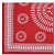 Cotton Bedsheet in Circle Print (Red) - left_view