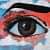 Longing Eyes Wood Colorful Modern Art Canvas Painting - front_view