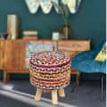 Latest JUTE Ottoman Style Stool - top_view