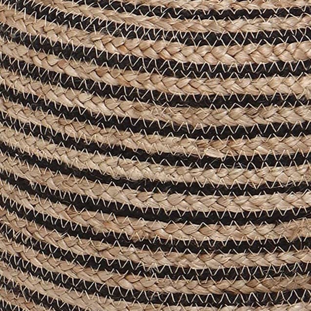 Ottoman Style Jute Braided Natural Color Stool