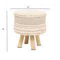 Ottoman Style Stool with Latest Boho Design - front_view