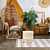 Ottoman Style Stool in White - rear_view