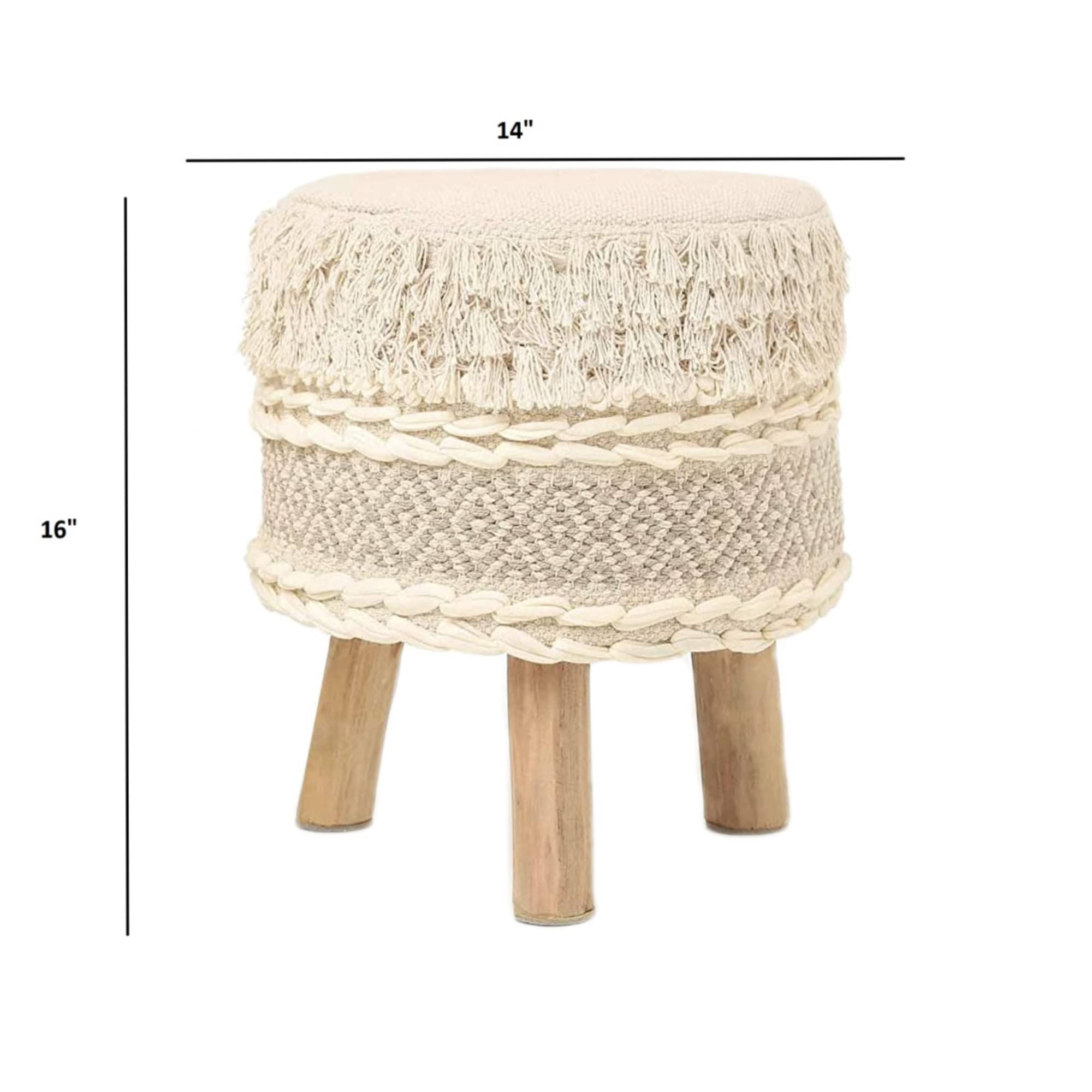 Boho Design Ottoman Style Stool