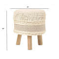Boho Design Ottoman Style Stool - front_view