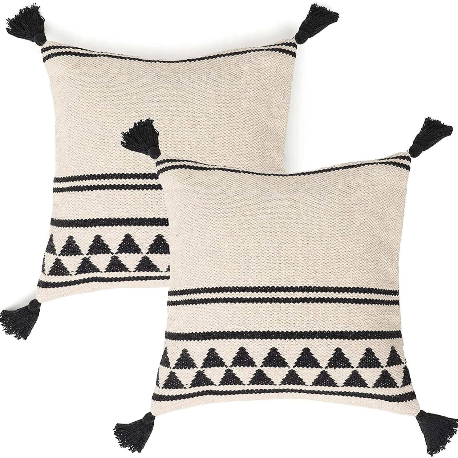 Boho Design Pillow Cushion Covers (18"x 18" )