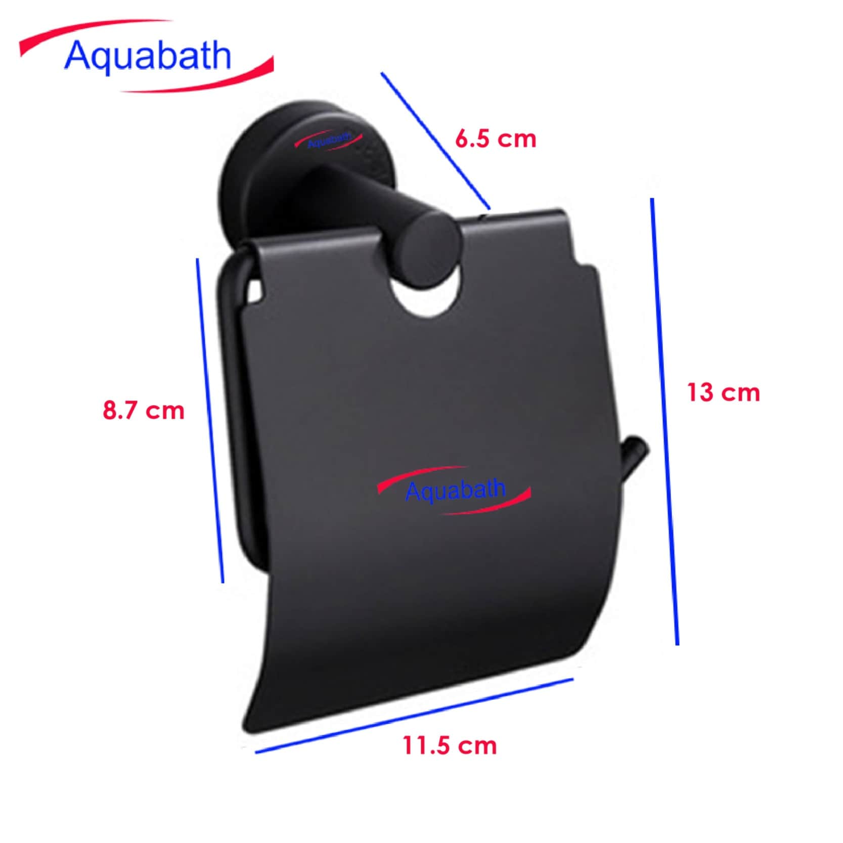 Black Toilet Paper Roll Holder - top_view