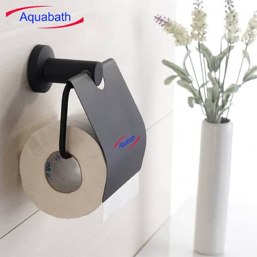 Black Toilet Paper Roll Holder