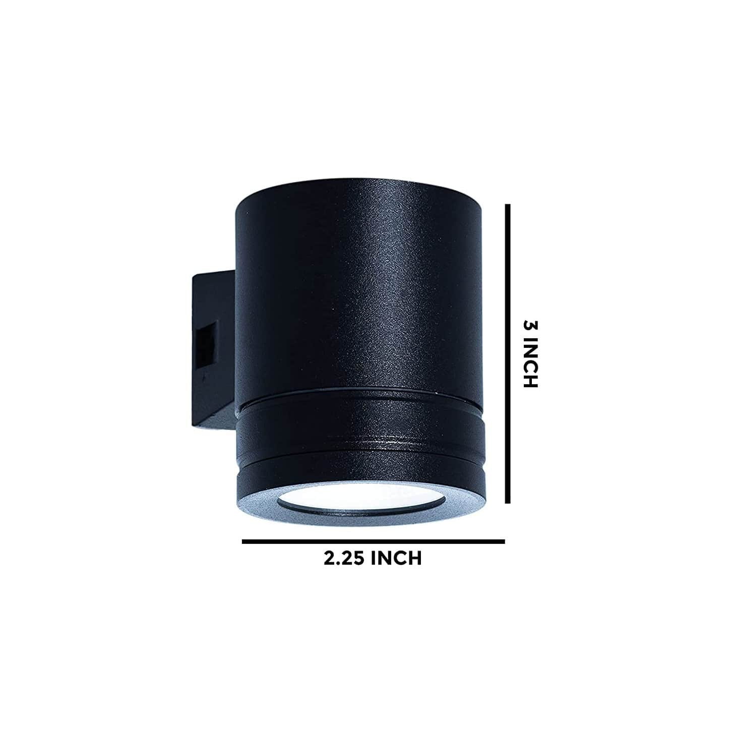 5W/259 (1 Way) Round Up or Down Wall Light - rear_view