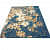 Royal Blue Carpet Floral Print - photo