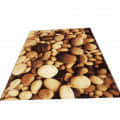 Traditional Modern 3D Stone Geometric Design Carpet - photo