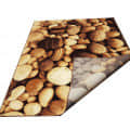 Traditional Modern 3D Stone Geometric Design Carpet - front_view