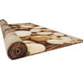 Traditional Modern 3D Stone Geometric Design Carpet - top_view