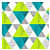 Cotton Geometric Print Mix N Match Bed-sheet for Double Bed (Multicolor) - rear_view