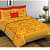 Jaipuri Printed Double Bed-sheet (Yellow) - photo