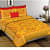 Jaipuri Printed Double Bed-sheet (Yellow) - front_view