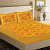 Jaipuri Printed Double Bed-sheet (Yellow) - rear_view