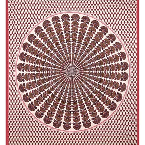 Jaipuri Printed Double Bed-sheet with 2 pillow covers